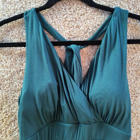 Womens Green maxi dress-Medium Preowned - Picture 2 of 7